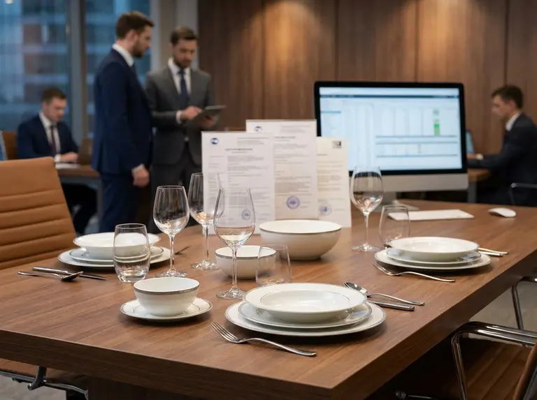 Сертификат на тарелки